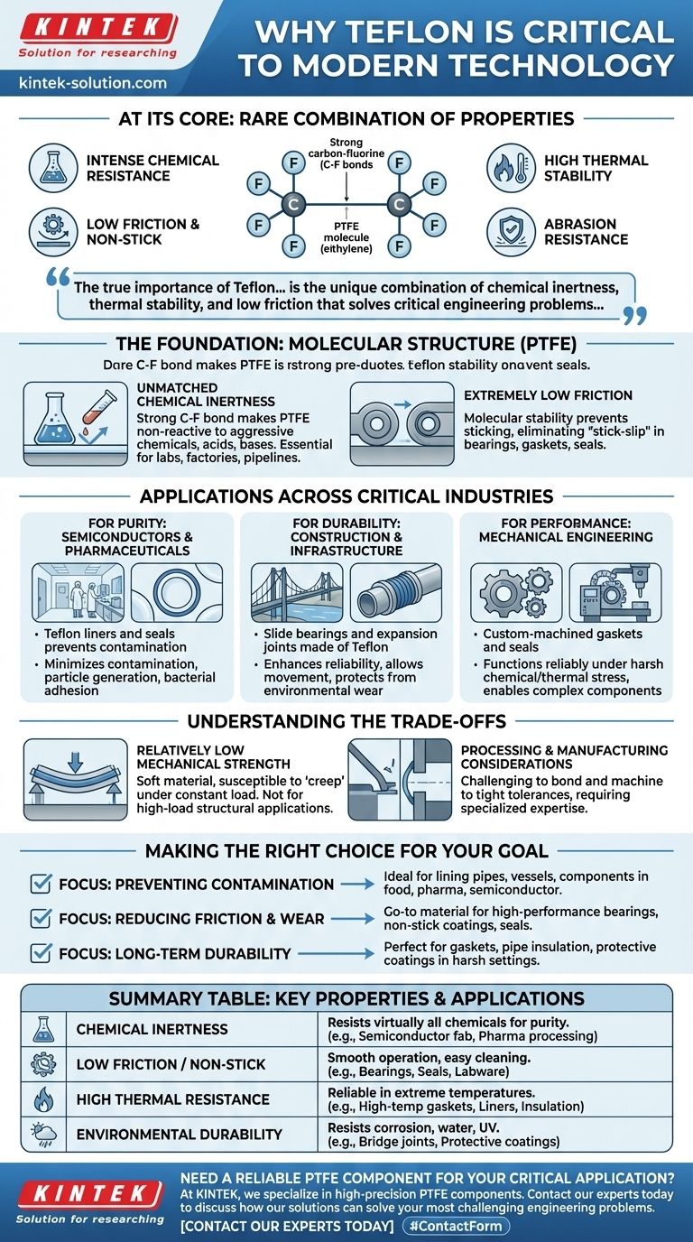 Por que o Teflon é considerado importante na tecnologia moderna? Pela Sua Resistência Química e Térmica Incomparáveis Guia Visual