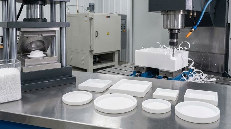 Quali metodi di produzione vengono utilizzati per produrre componenti in PTFE personalizzati? Una guida allo stampaggio e alla lavorazione meccanica