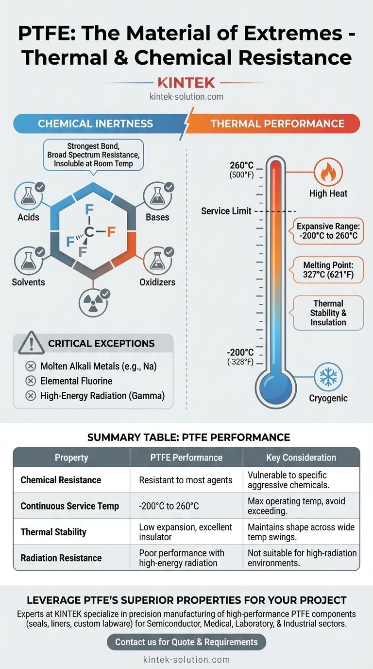 PTFEの熱的および化学的耐性の主な特性は何ですか？過酷な用途向けの比類なき性能 ビジュアルガイド