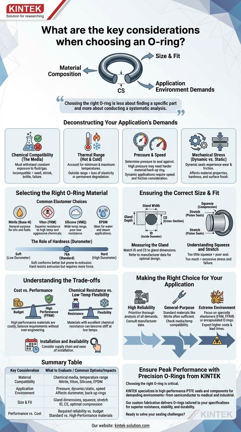 ¿Cuáles son las consideraciones clave al elegir una junta tórica? Una guía para un rendimiento de sellado fiable Guía Visual