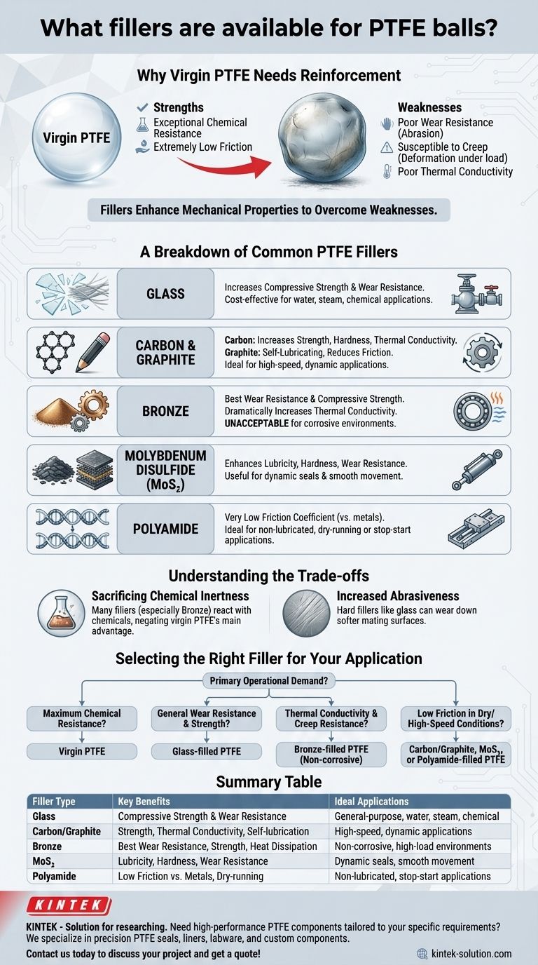 Какие наполнители доступны для шаров из ПТФЭ? Повышение производительности для требовательных применений Визуальное руководство