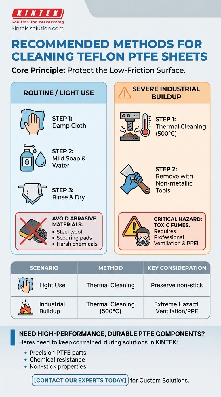Was ist die empfohlene Methode zur Reinigung von Teflon-PTFE-Platten? Ein Leitfaden zur Erhaltung der Antihafteigenschaften Visuelle Anleitung