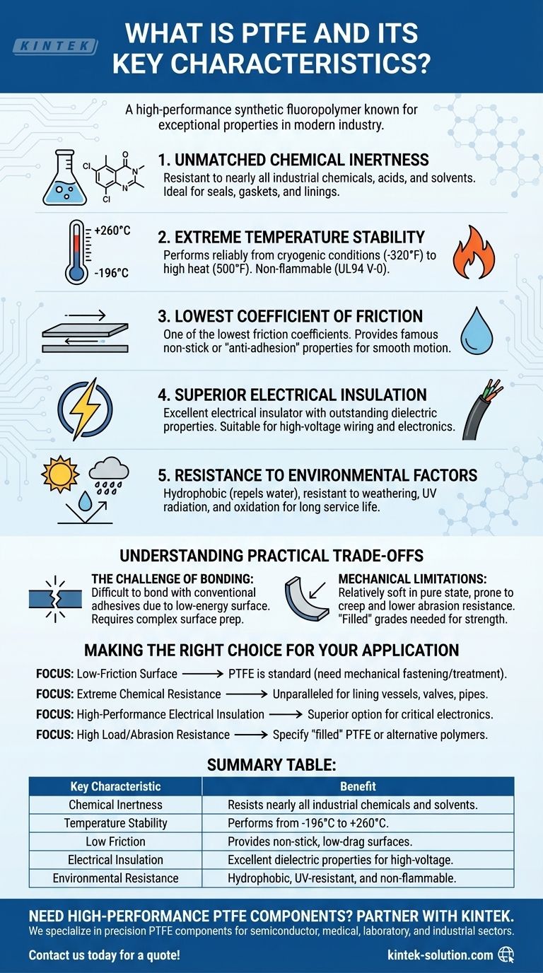 ما هو PTFE وما هي خصائصه الرئيسية؟ اكتشف البوليمر عالي الأداء دليل مرئي
