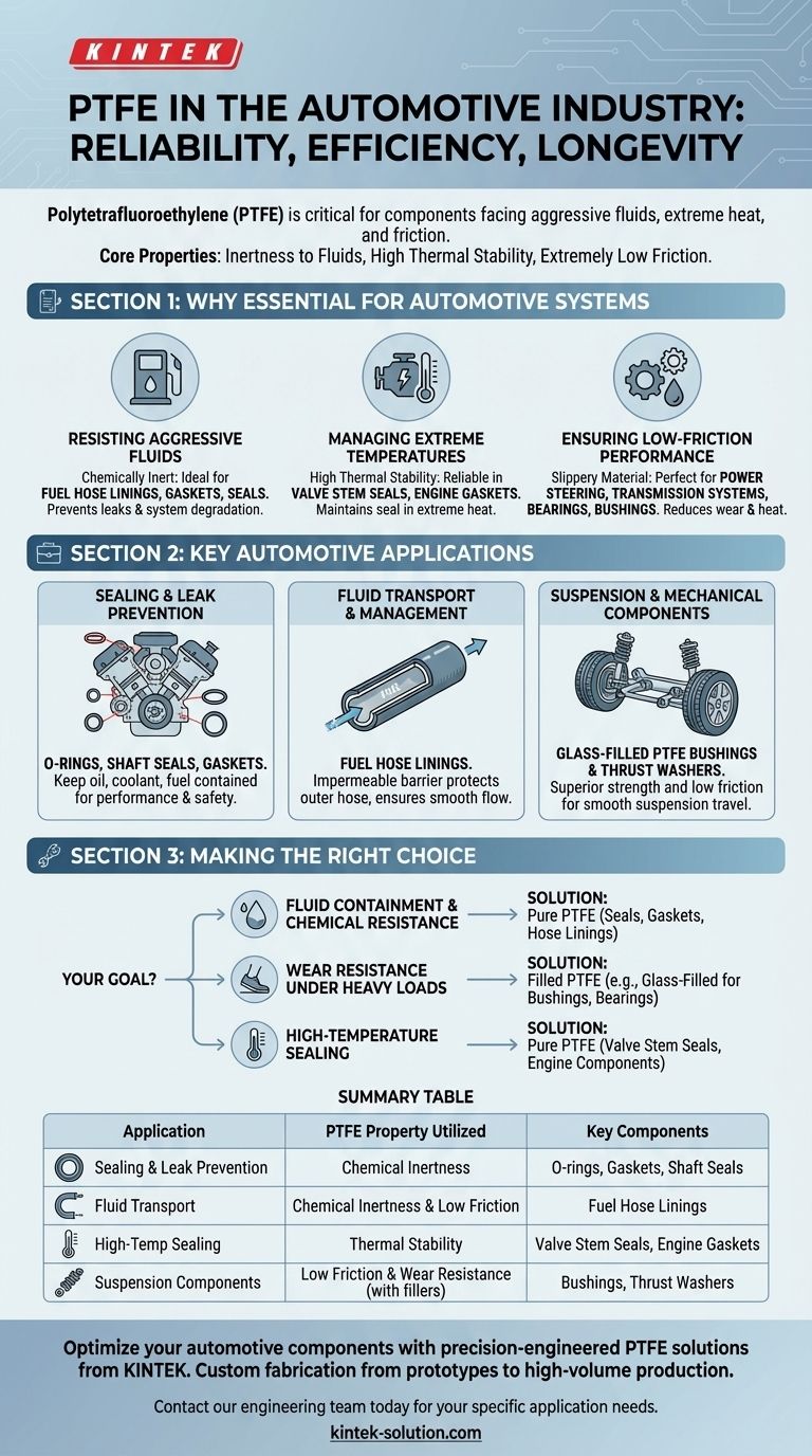 Come viene utilizzato il PTFE nell'industria automobilistica? Migliorare l'affidabilità e le prestazioni del veicolo Guida Visiva