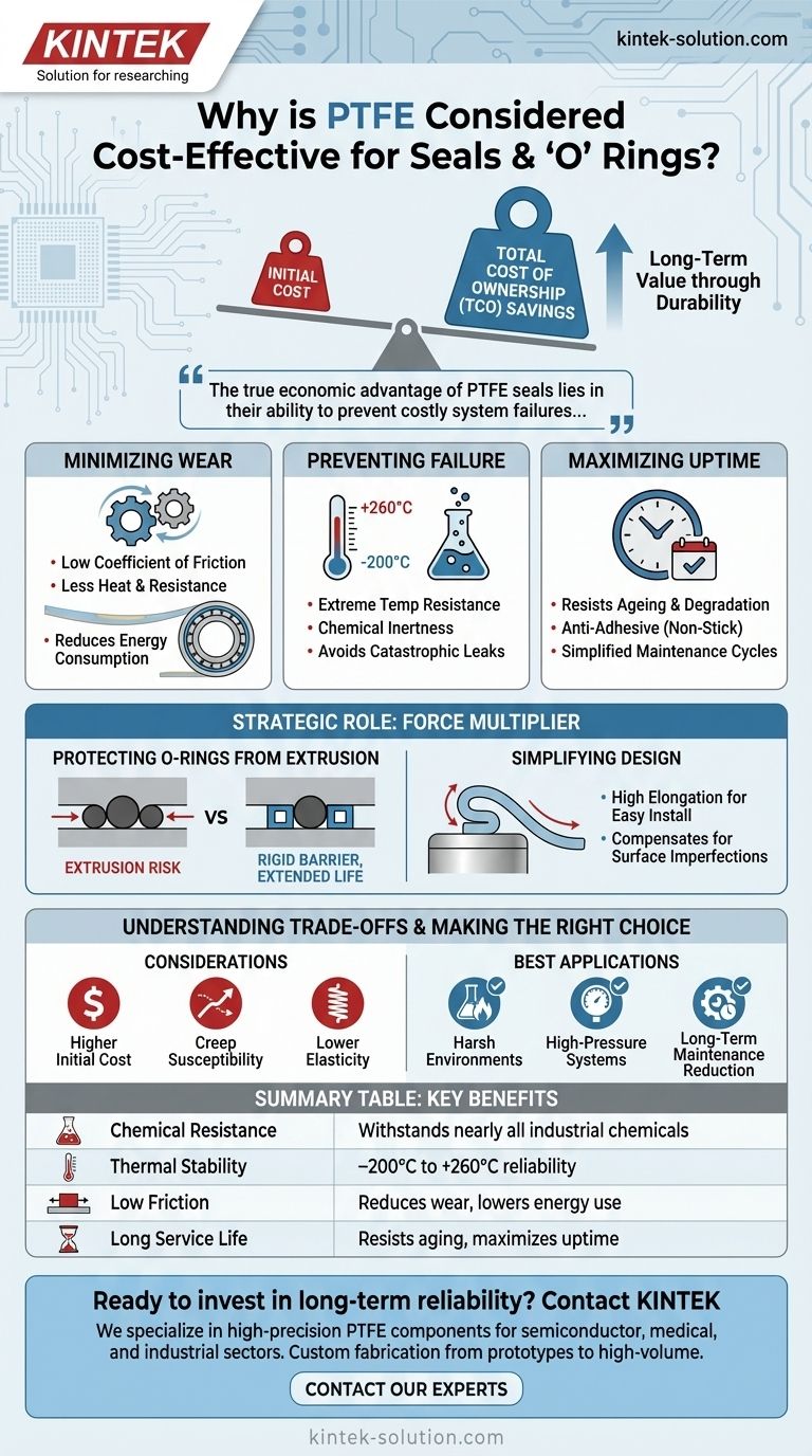 Por que o PTFE é considerado econômico para vedações e anéis 'O'? Alcance Economia e Confiabilidade a Longo Prazo Guia Visual