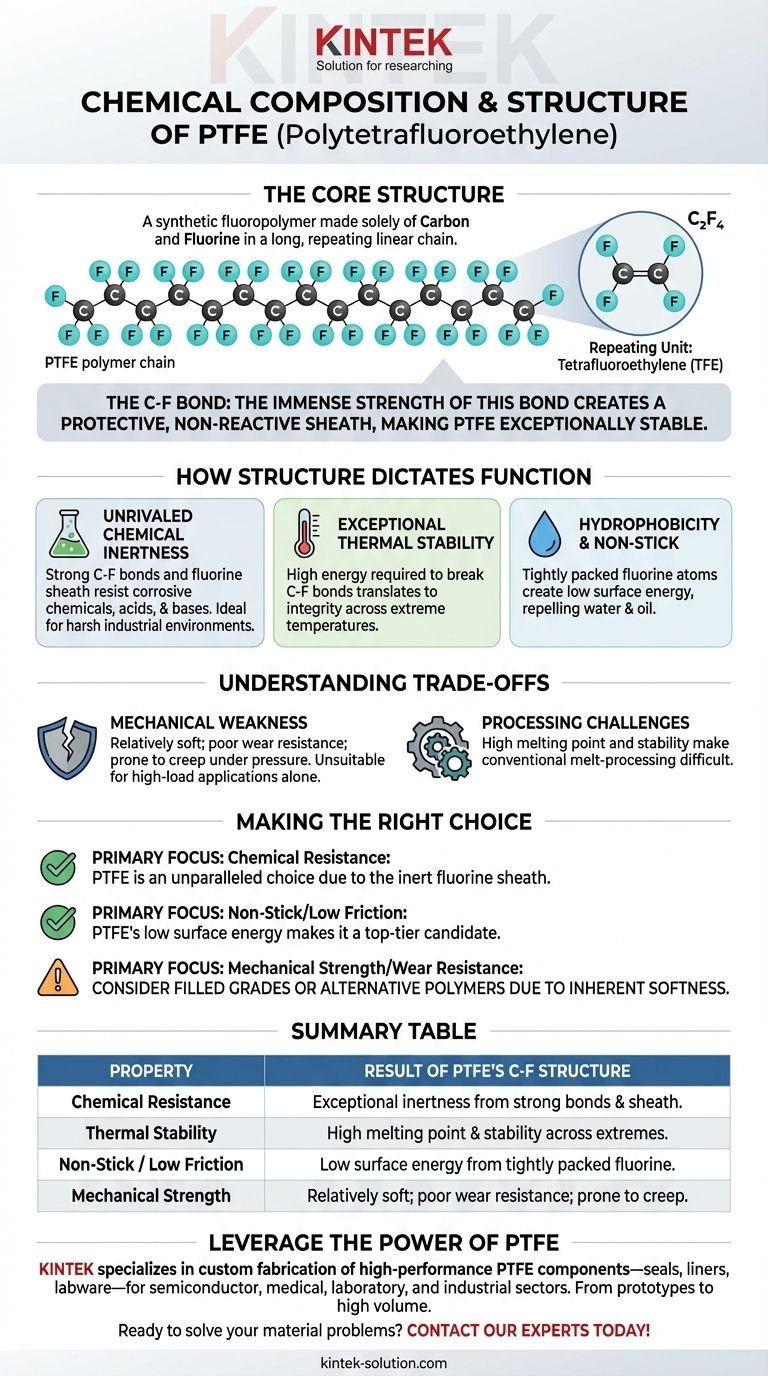 Qual é a composição química e a estrutura do PTFE? Desvendando os Segredos do Poder do Teflon Guia Visual