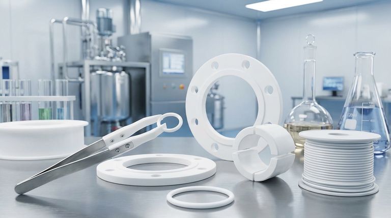 What are the common applications of PTFE in industrial components? Seals, Bearings & More