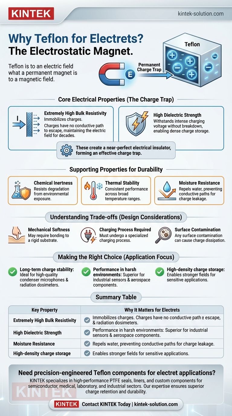 ما الذي يجعل التفلون مناسبًا لتصنيع الكهربائيات الساكنة (Electrets)؟ حقق ثباتًا لا مثيل له للشحنة لأجهزتك دليل مرئي