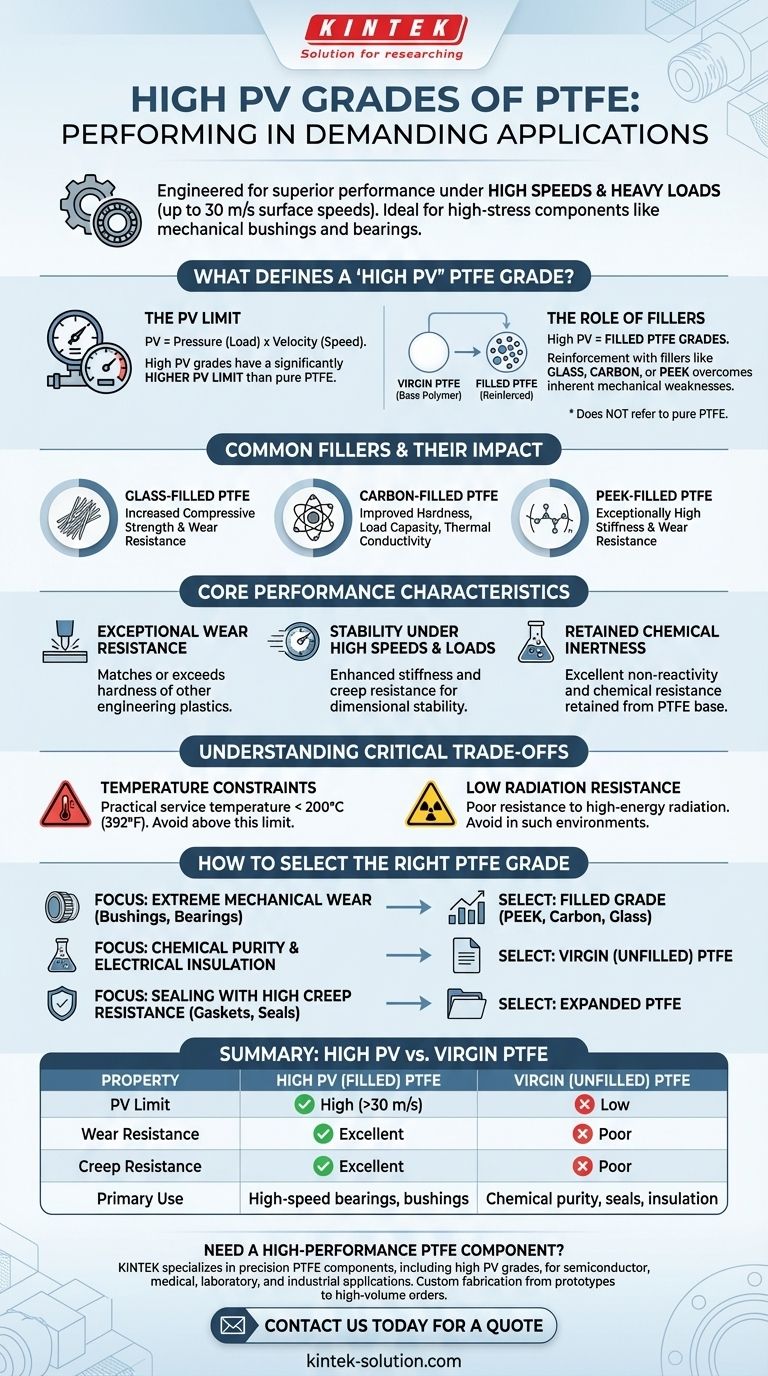 고성능 PV 등급의 PTFE는 까다로운 응용 분야에서 어떻게 성능을 발휘합니까? 고속, 고하중 환경에서 탁월한 성능을 발휘합니다. 시각적 가이드