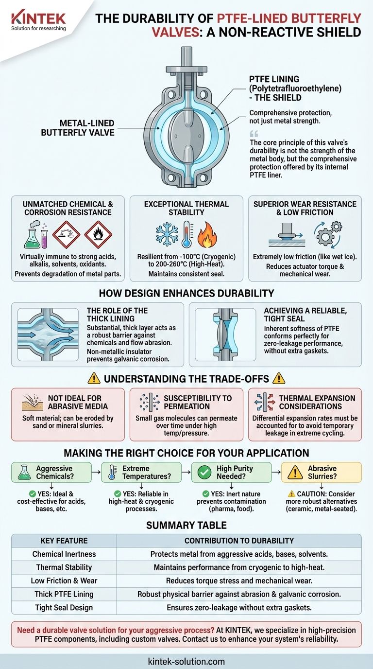 O que torna as válvulas borboleta revestidas com PTFE duráveis? Resistência Química e Térmica Incomparáveis Guia Visual