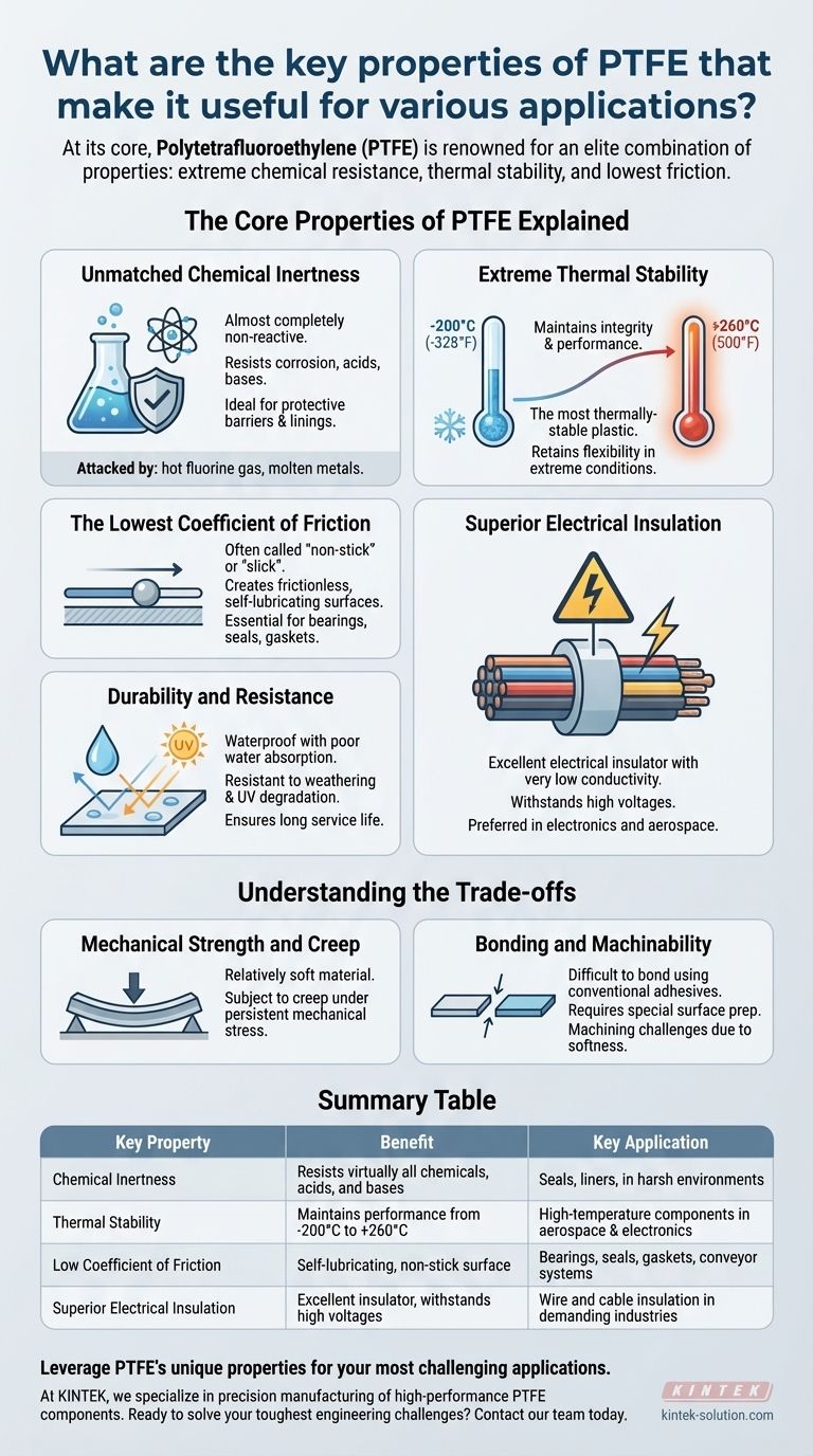 PTFEの主要な特性は何ですか？過酷な用途向けに優れた性能を引き出す ビジュアルガイド