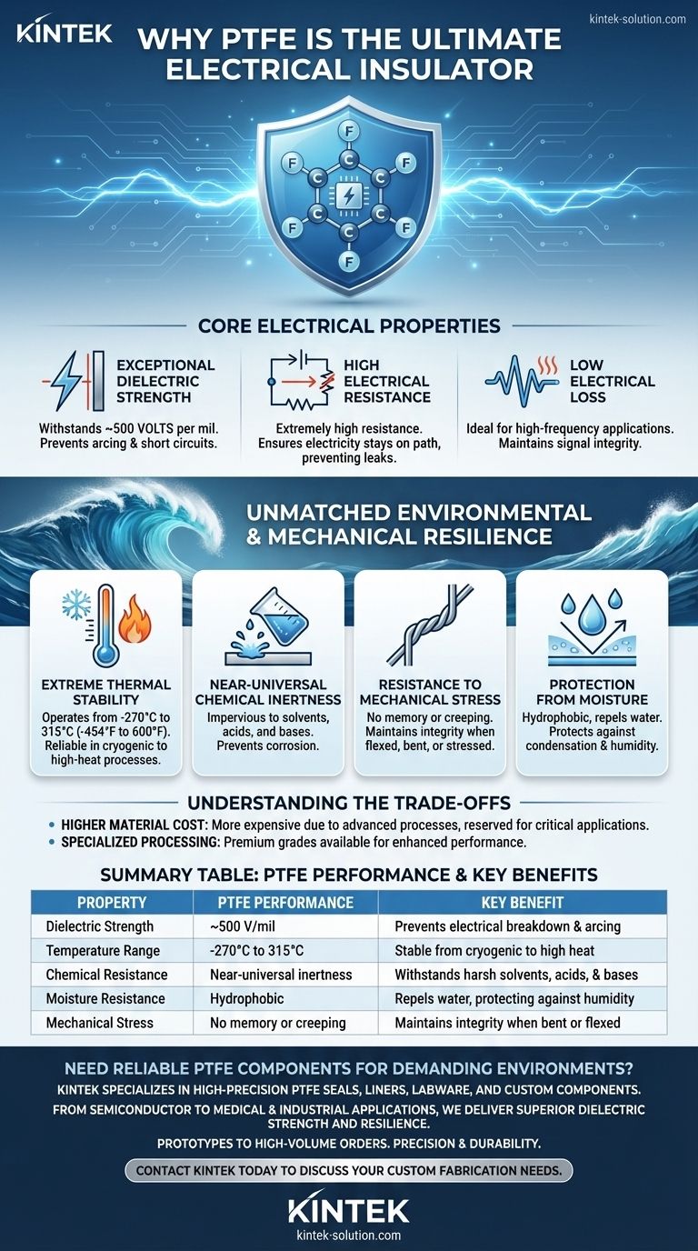 ¿Por qué el PTFE es particularmente adecuado para el aislamiento eléctrico? Resistencia Dieléctrica y Resiliencia Inigualables Guía Visual