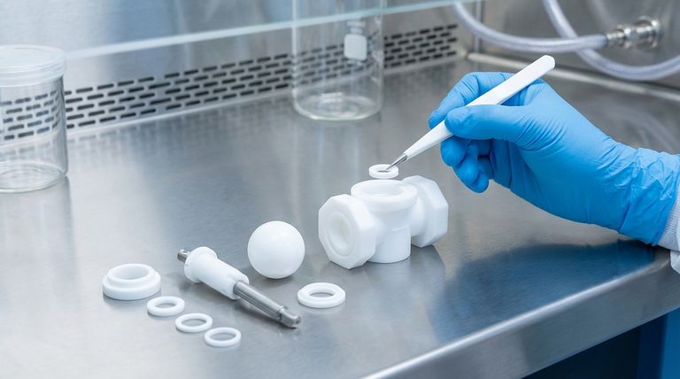 ¿Cuáles son los componentes principales construidos con PTFE en estas válvulas? Asegure la máxima pureza y resistencia química