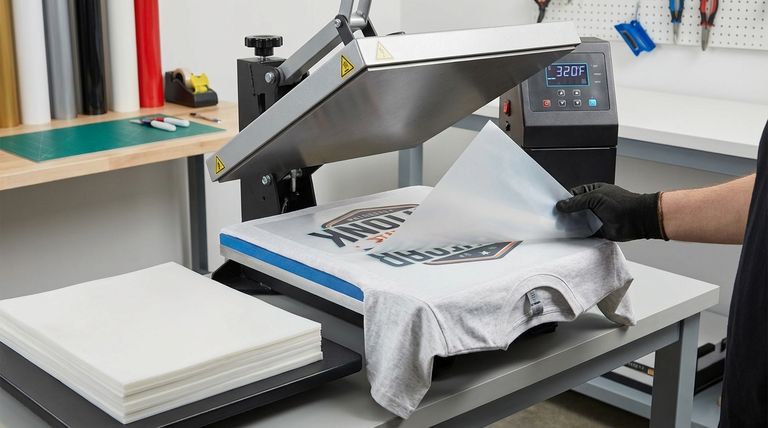 Como uma folha de Teflon protege os materiais durante as aplicações de prensa térmica? Evite Queimaduras e Borrões para Resultados Profissionais