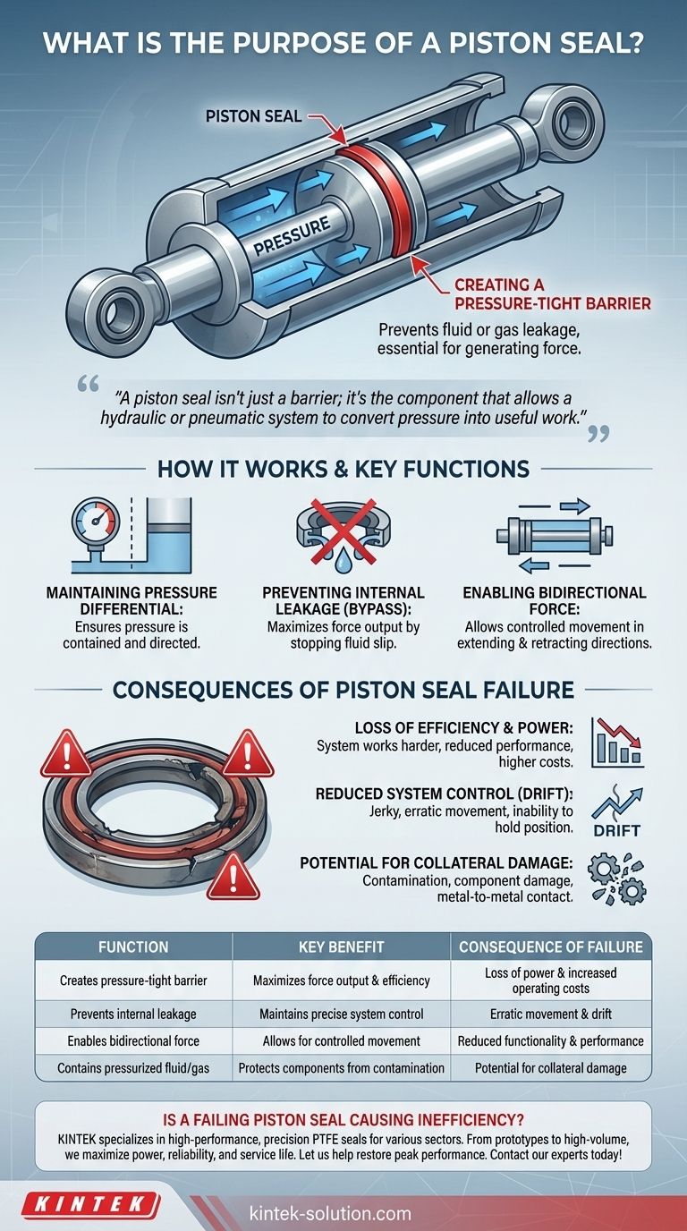 Qual é o propósito de um retentor de pistão? Garanta o Desempenho Máximo em Seus Sistemas Hidráulicos e Pneumáticos Guia Visual