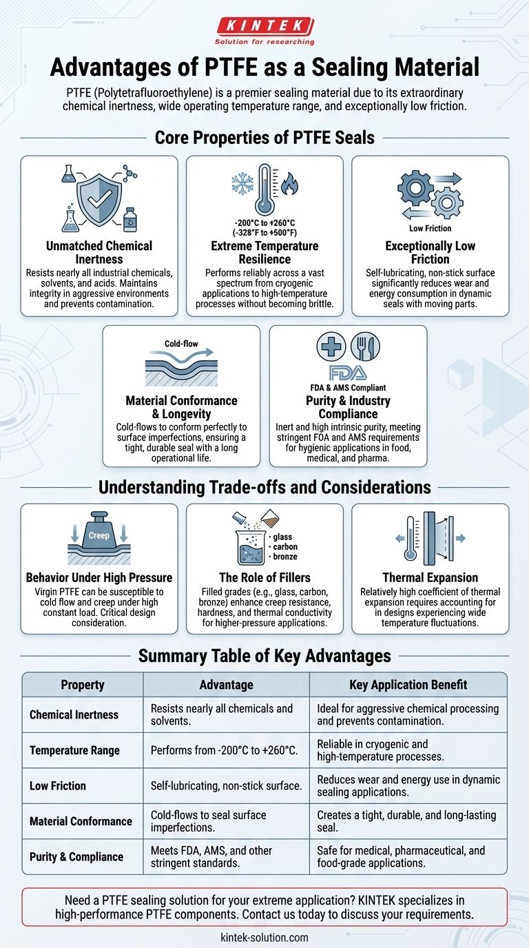 Quais são as vantagens do PTFE como material de vedação? Desempenho Superior em Condições Extremas Guia Visual