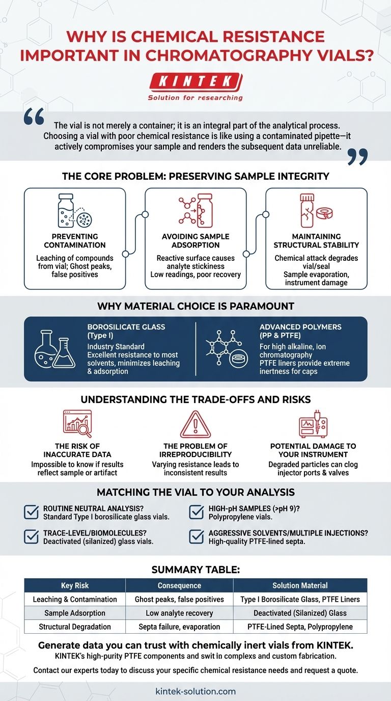 لماذا تعتبر المقاومة الكيميائية مهمة في قوارير الكروماتوغرافيا؟ ضمان نتائج دقيقة وموثوقة دليل مرئي