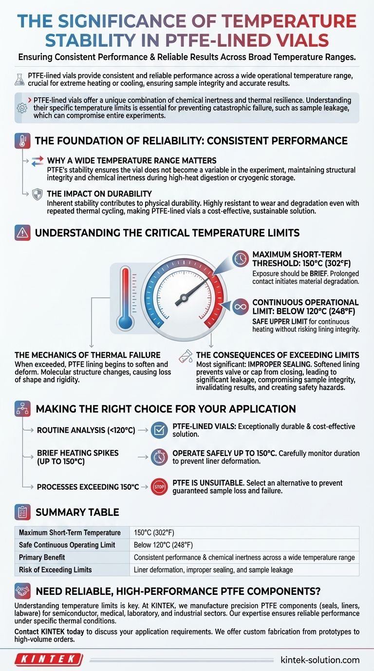 PTFEライニングバイアルの温度安定性の重要性とは？極端な条件下での信頼性の高い性能を保証する ビジュアルガイド