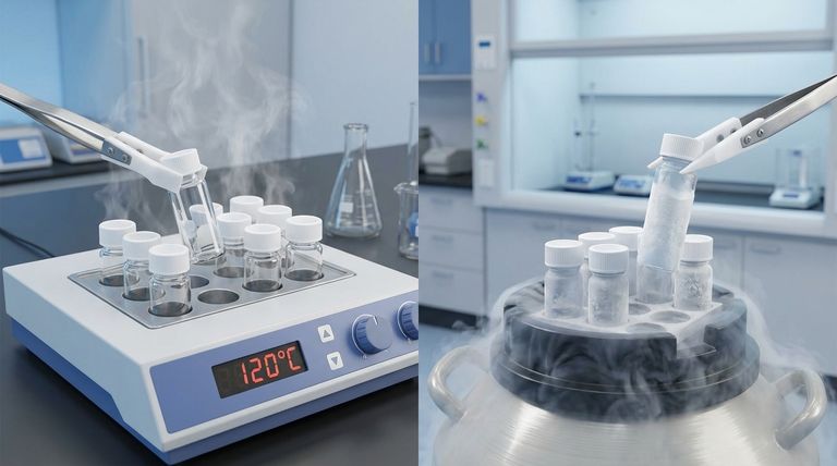 PTFEライニングバイアルの温度安定性の重要性とは?極端な条件下での信頼性の高い性能を保証する