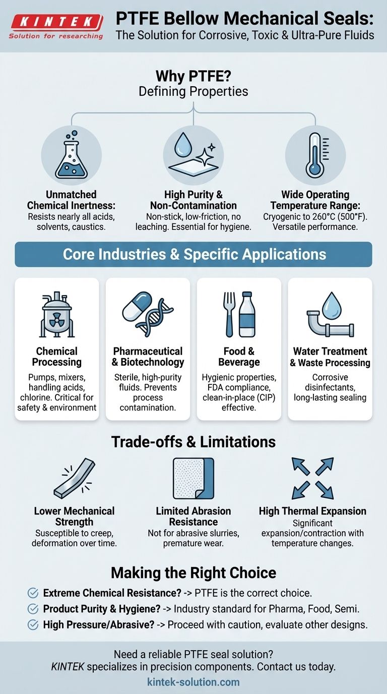 Quali settori utilizzano comunemente le guarnizioni meccaniche a soffietto in PTFE? La guida definitiva per la gestione di fluidi corrosivi e puri Guida Visiva
