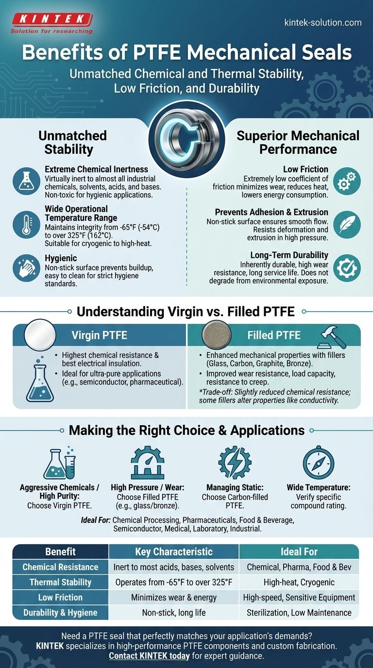 Quali sono i vantaggi delle tenute meccaniche in PTFE? Prestazioni chimiche e termiche superiori Guida Visiva