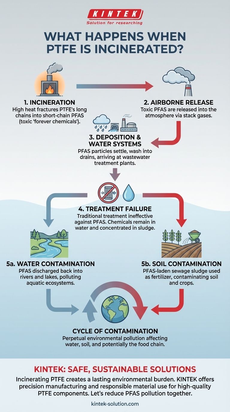 Cosa succede quando il PTFE viene incenerito? Il rischio nascosto di inquinamento da PFAS Guida Visiva