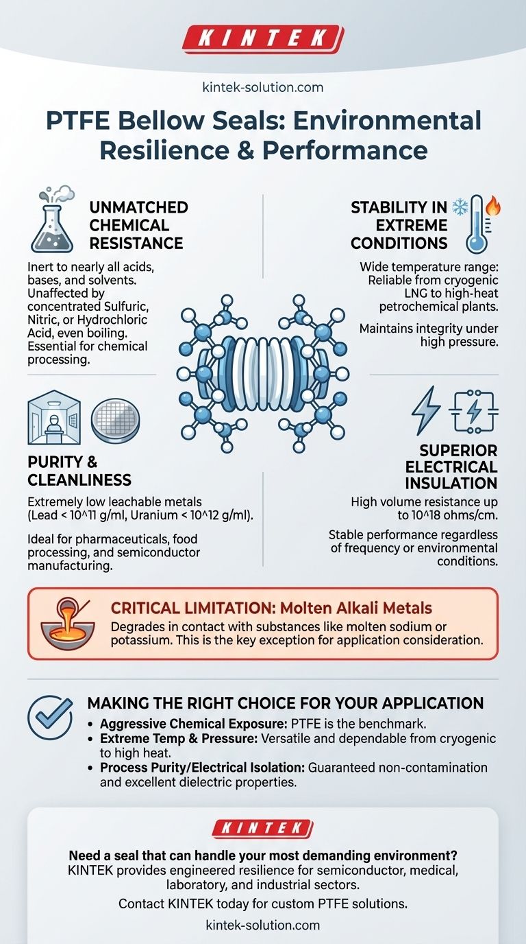 كيف تتأثر موانع التسرب ذات المنفاخ المصنوعة من PTFE بالعوامل البيئية؟ اكتشف مرونتها الاستثنائية دليل مرئي