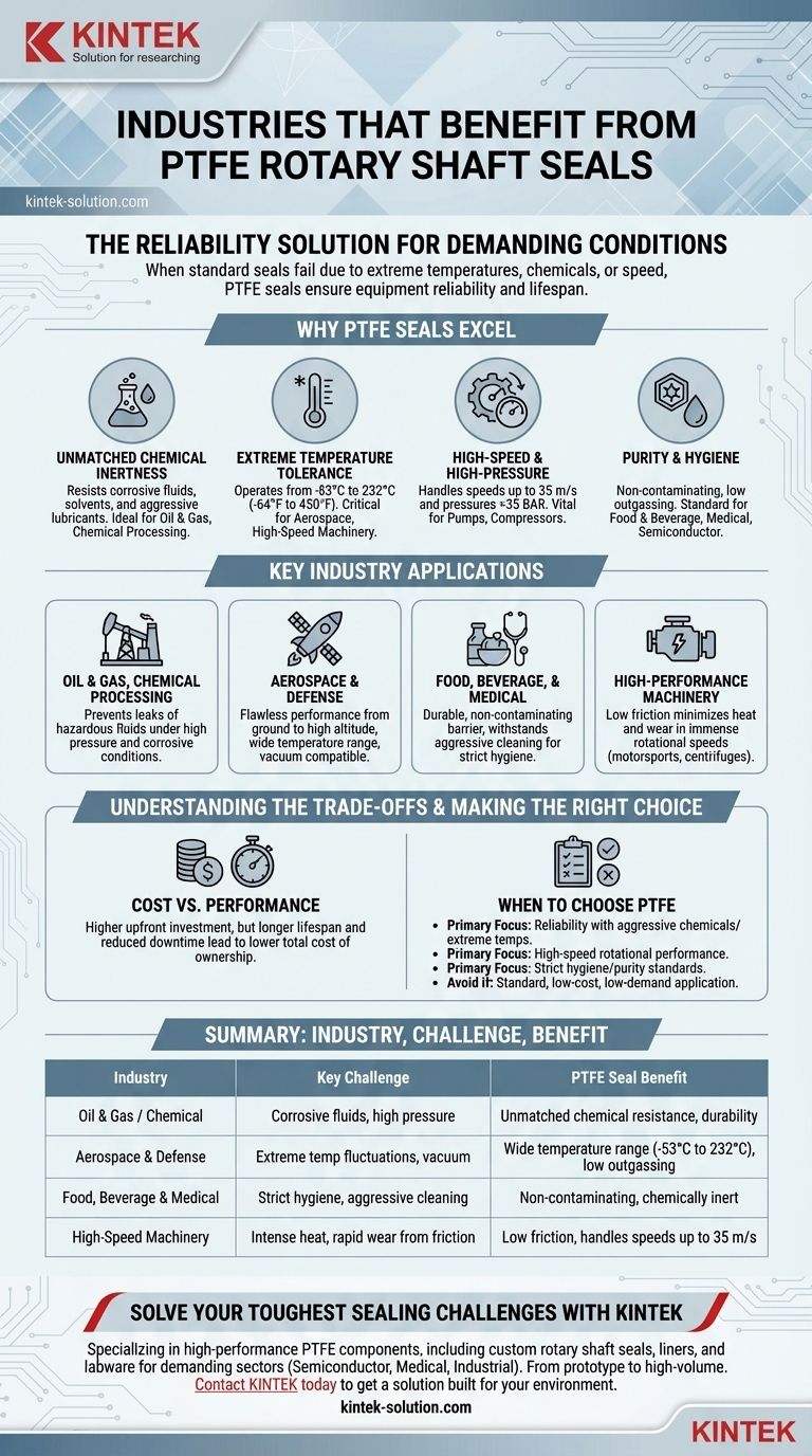 Quali settori beneficiano dell'uso delle tenute per alberi rotanti in PTFE? Migliorare l'affidabilità in ambienti difficili Guida Visiva