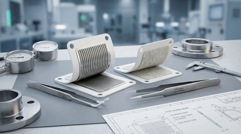 ¿Qué factores determinan la elección del material del inserto para las juntas de envolvente de PTFE? Seleccione el núcleo adecuado para la presión y el rendimiento