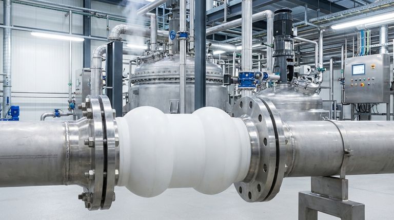 哪些行业常用聚四氟乙烯(PTFE)膨胀节?它们为什么使用?通过PTFE解决关键管道挑战