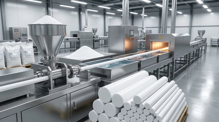 What are PTFE rods and how are they manufactured? A Guide to Their Properties and Production