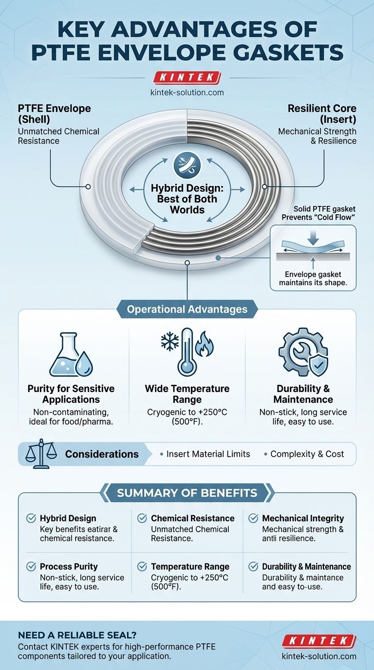 ما هي المزايا الرئيسية لاستخدام حشوات الغلاف المصنوعة من PTFE؟ إغلاق فائق للتطبيقات الكيميائية العدوانية والتطبيقات عالية الضغط دليل مرئي