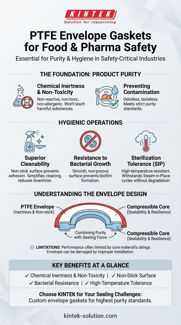 聚四氟乙烯包覆垫片为何适用于食品加工和制药应用？确保产品纯度和合规性 图解指南