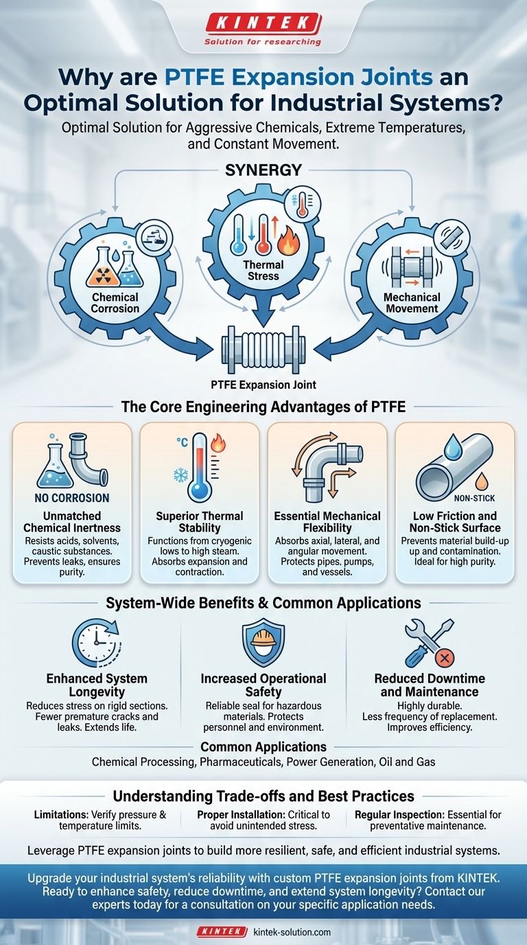 Perché i giunti di dilatazione in PTFE sono considerati una soluzione ottimale per i sistemi industriali? Guida Visiva