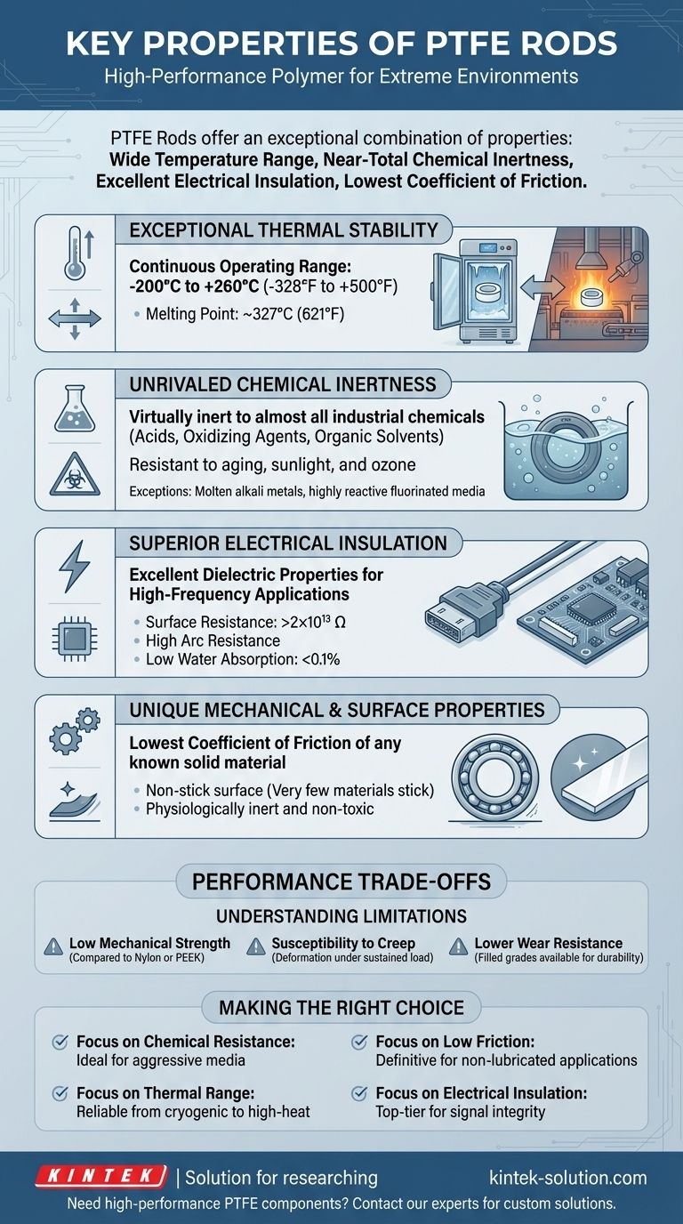 PTFE 로드의 주요 특성은 무엇인가요? 극한 성능 소재 가이드 시각적 가이드