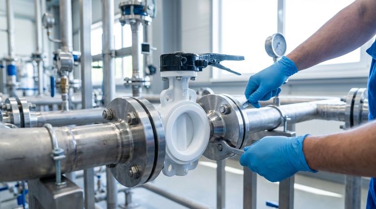 Quali sono i vantaggi di installazione delle valvole a farfalla rivestite in PTFE? Semplifica l'installazione e risparmia sui costi