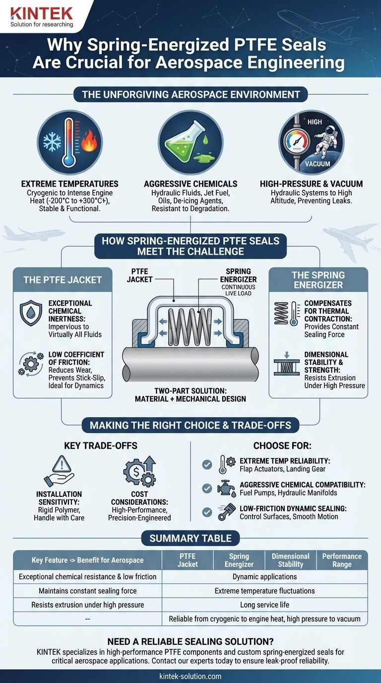 Почему уплотнения из ПТФЭ с пружинным натяжением подходят для аэрокосмической промышленности? Непревзойденная надежность в экстремальных условиях Визуальное руководство