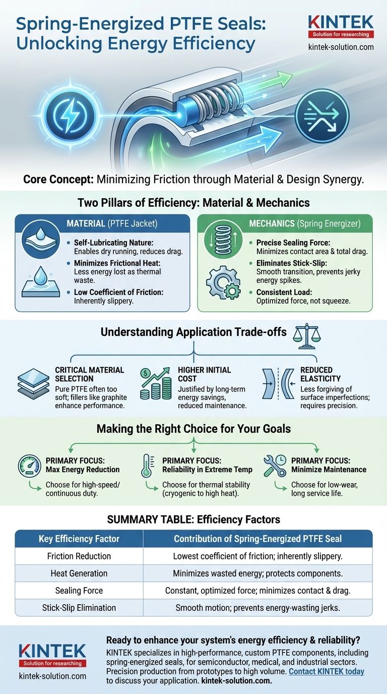 كيف تساهم موانع التسرب المصنوعة من PTFE المنشطة بالزنبرك في كفاءة الطاقة؟ تقليل الاحتكاك وخفض هدر الطاقة دليل مرئي