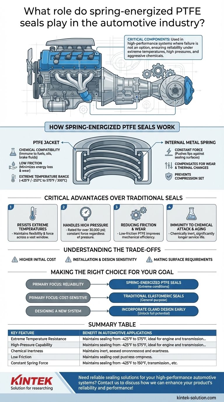 Qual è il ruolo delle guarnizioni in PTFE energizzate a molla nell'industria automobilistica? Garantire l'affidabilità in condizioni estreme Guida Visiva