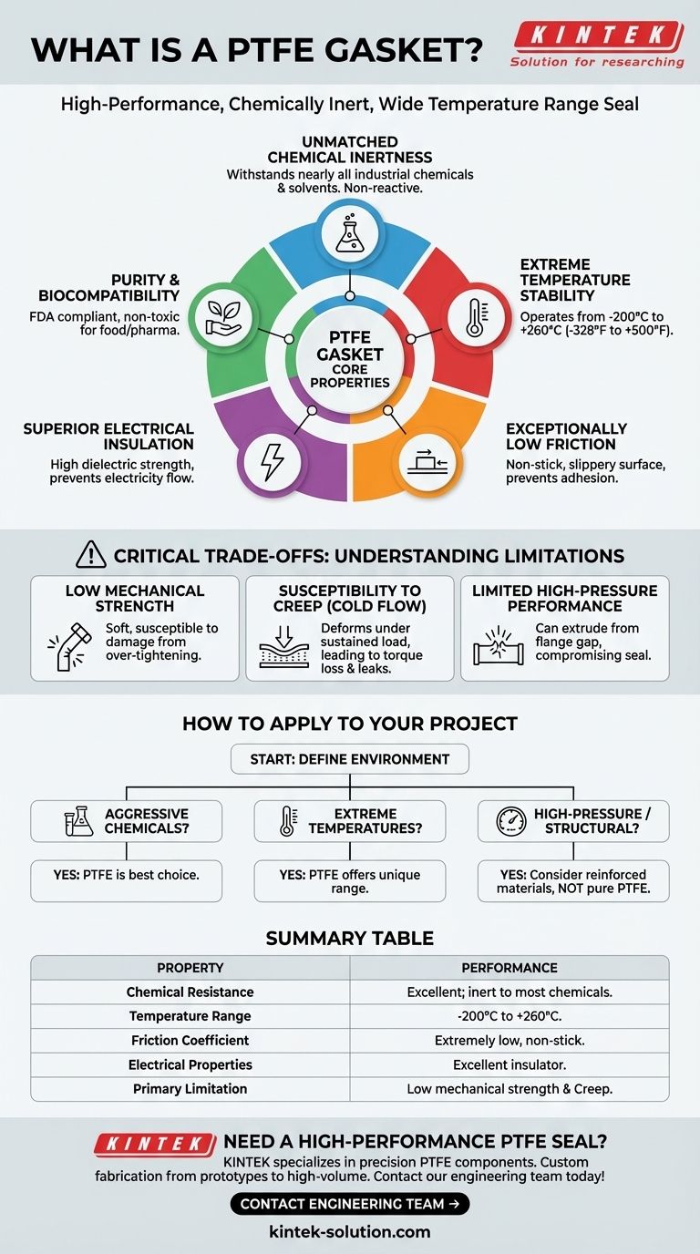O que é uma junta de PTFE? O Selo Definitivo para Químicos e Temperaturas Extremas Guia Visual