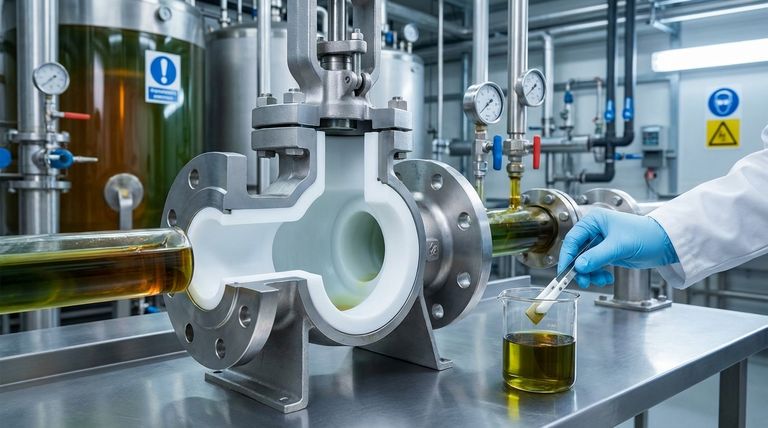 使用聚四氟乙烯(PTFE)衬里阀门处理腐蚀性流体有哪些优势?实现卓越的耐化学性和可靠性