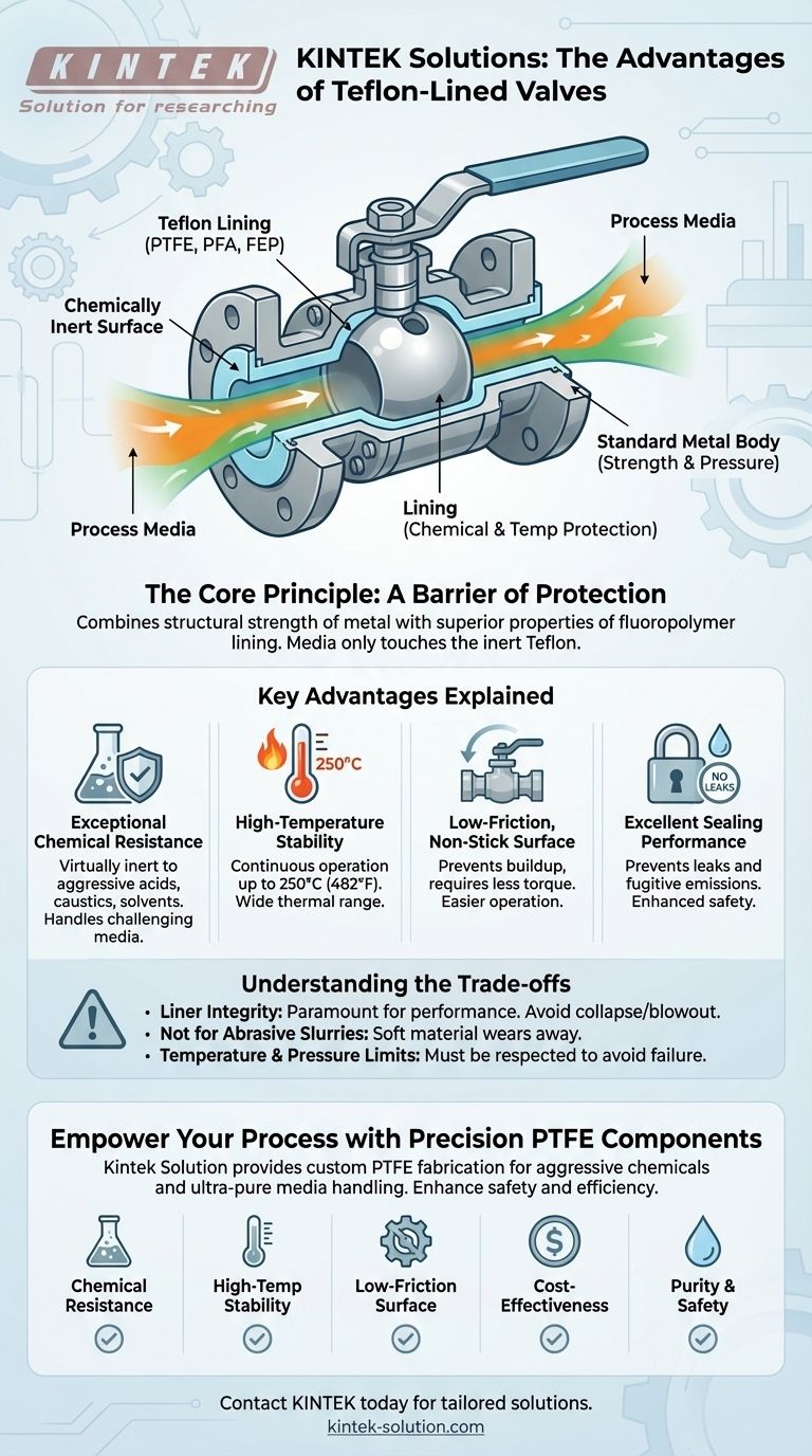 ما هي مزايا استخدام الصمامات المبطنة بالتفلون؟ مقاومة فائقة للتآكل والنقاء دليل مرئي