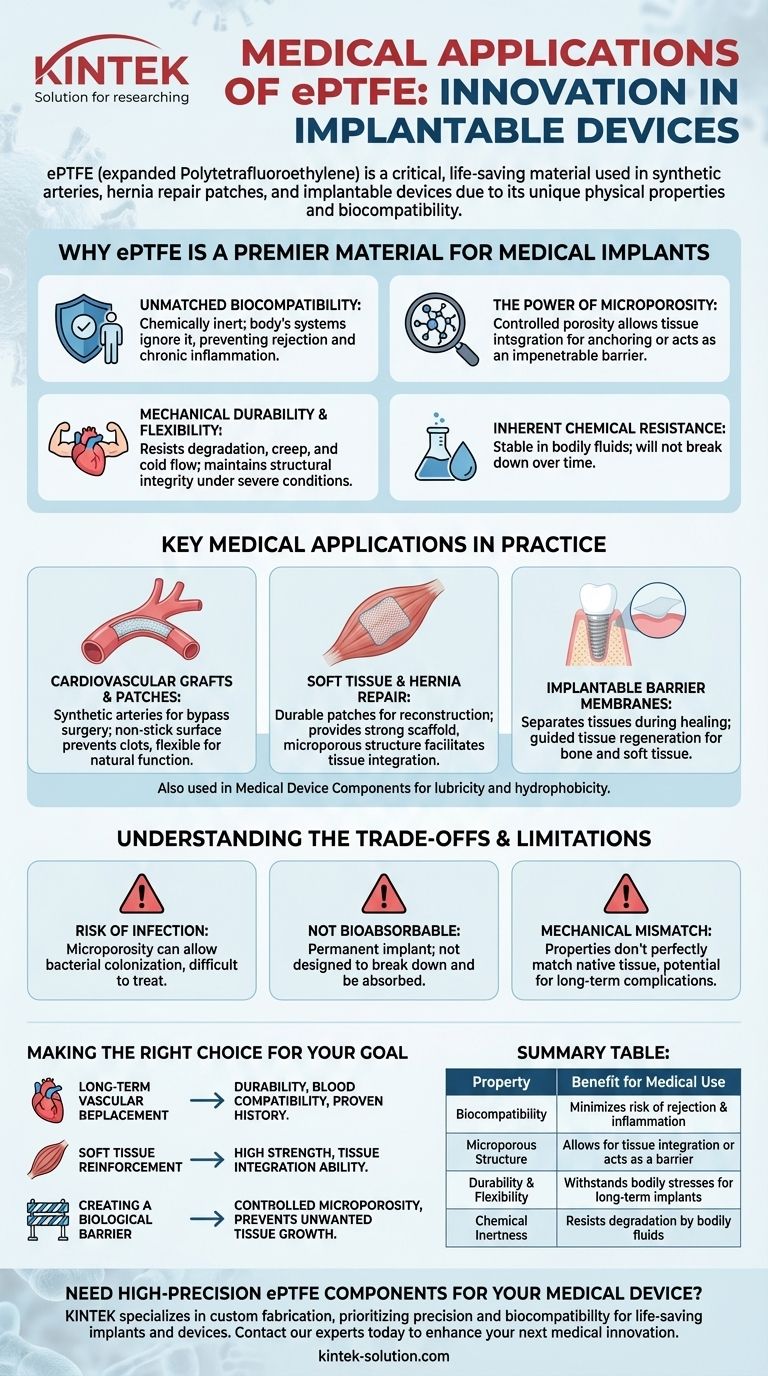 ما هي التطبيقات الطبية لـ ePTFE؟ اكتشف استخداماته المنقذة للحياة في الغرسات دليل مرئي
