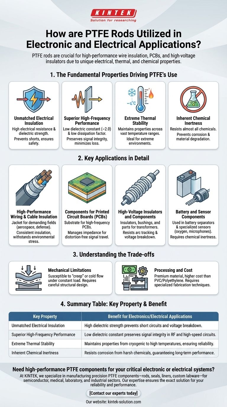 PTFE 로드는 전자 및 전기 응용 분야에서 어떻게 활용됩니까? 우수한 성능 및 신뢰성 확보 시각적 가이드