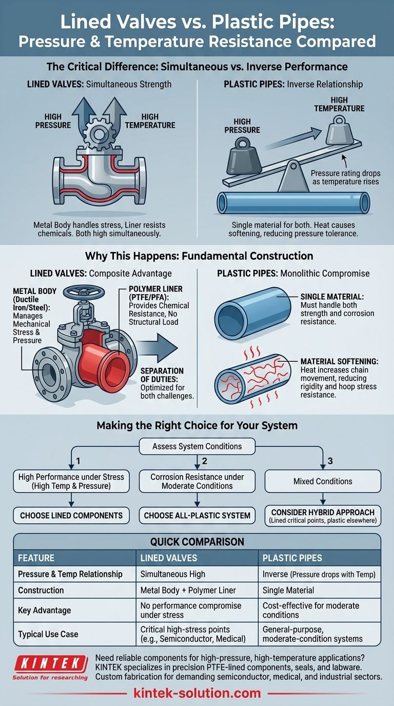 ライニングバルブは、耐圧性および耐熱性においてプラスチックパイプとどのように比較されますか？優れた性能を解き放ちましょう ビジュアルガイド
