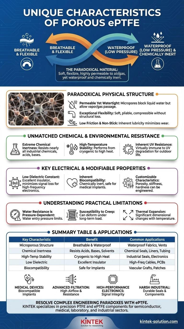 다공성 ePTFE의 고유한 특성은 무엇입니까? 복잡한 엔지니어링 과제에 대한 다목적 솔루션을 찾아보세요 시각적 가이드