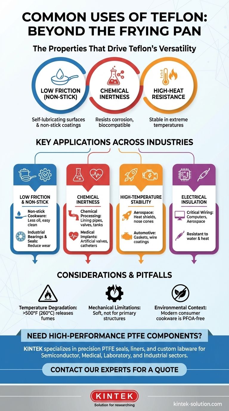 Quais são alguns usos comuns do Teflon? Descubra seu papel crítico na engenharia Guia Visual