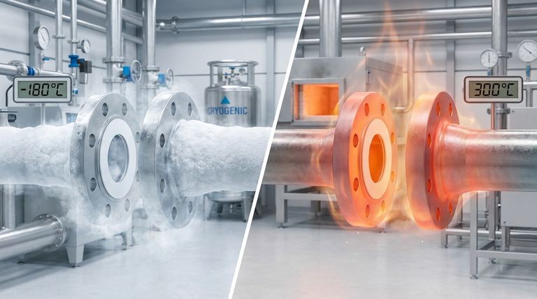 Qual faixa de temperatura as gaxetas de ePTFE podem operar? Vedação de -200°C a 315°C