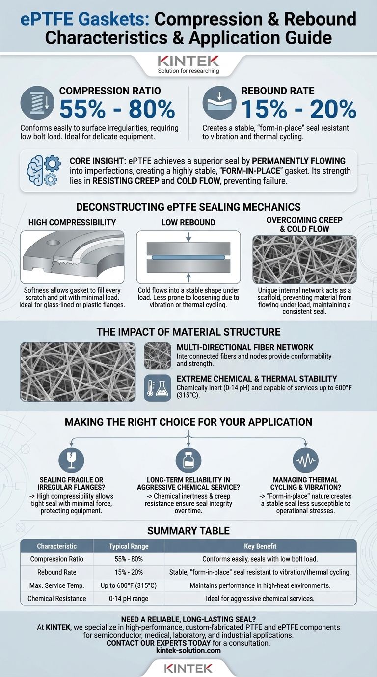 ما هي خصائص الانضغاط والارتداد لحشيات ePTFE؟ الإغلاق المتقن للشفاه الصعبة دليل مرئي