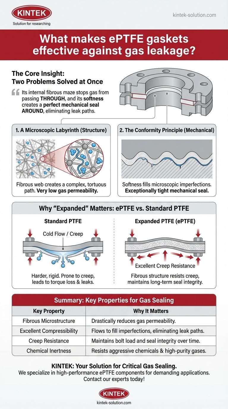 O que torna as gaxetas de ePTFE eficazes contra vazamento de gás? A chave para uma vedação de gás superior Guia Visual